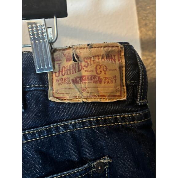 John B Stetson Co 1312 Modern Straight Leg Jeans Men’s W42 L36 Dark Wash - Picture 6 of 6